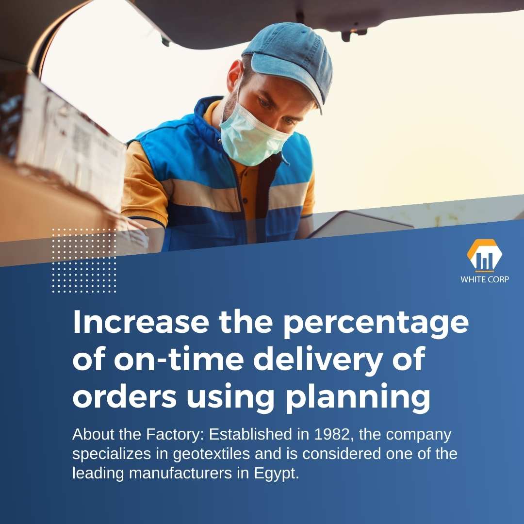 Increase the percentage of on-time delivery of orders using planning